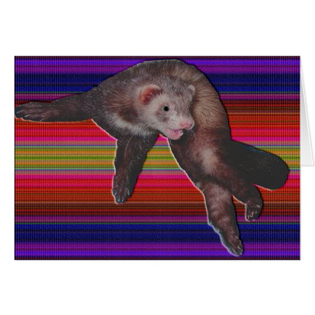 Dancing Ferret Kaart (Voorkant Horizontaal)