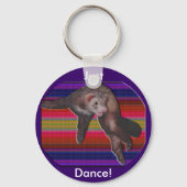 Dancing Ferret Sleutelhanger (Voorkant)