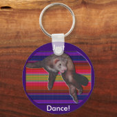 Dancing Ferret Sleutelhanger (Voorkant)