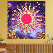 Dancing Fire of the Cosmos beroemd gemaakt door Th Canvas Afdruk (Insitu (Woonkamer))