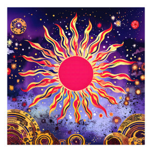 Dancing Fire of the Cosmos beroemd gemaakt door Th Foto Afdruk