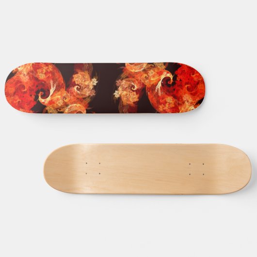 Dancing Firebirds Abstract Art Skateboard (Horizontaal)