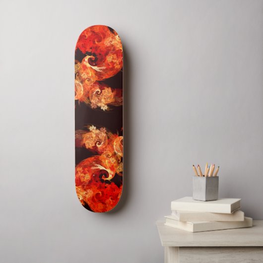 Dancing Firebirds Abstract Art Skateboard (Muurkunst)