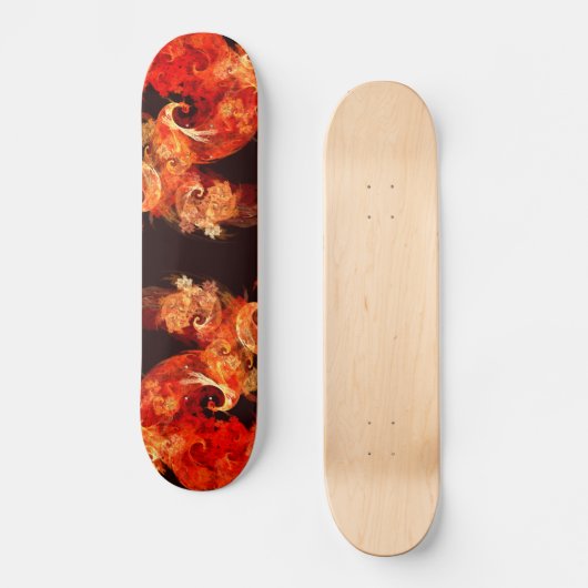 Dancing Firebirds Abstract Art Skateboard (Voorkant)