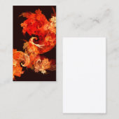 Dancing Firebirds Abstract Art Visitekaartje (Voorkant / Achterkant)