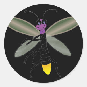 Dancing Firefly Ronde Sticker