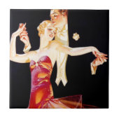 Dancing Flapper Tegeltje (Voorkant)