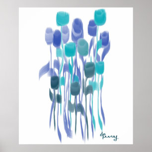 "DANCING FLOWERS" POSTER