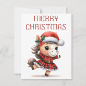 Dancing Foal - Kerst Kaart (Voorkant)