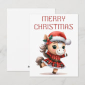 Dancing Foal - Kerst Kaart (Voorkant / Achterkant)