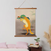 Dancing Fox Ohara Koson 1910 Hangend Wandkleed (Slaapkamer)