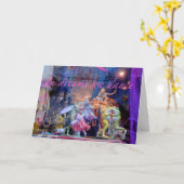 Dancing Frogs Wenskaart Kaart (Gele Bloem)
