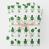Dancing Frogs Wrapping Papier Bladen Inpakpapier Vel (In situ)