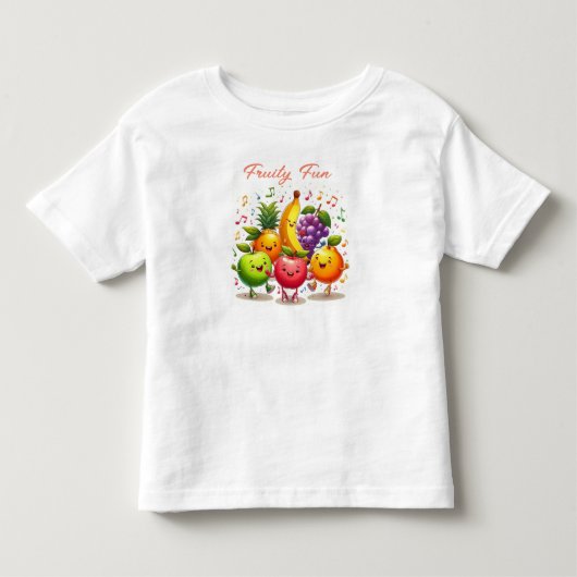 Dancing Fruits Clipart T-shirt (Voorkant)