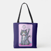 Dancing Fun Disco Ball Cat Cartoon Time Tote Bag (Achterkant)