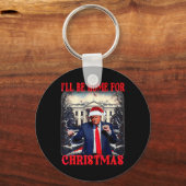 Dancing Funny Humorous Trump Ik zal thuis zijn voo Sleutelhanger (Voorkant)