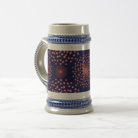 Dancing Galaxy Cosmic Drinkware Pattern Bierpul (Voorkant links)