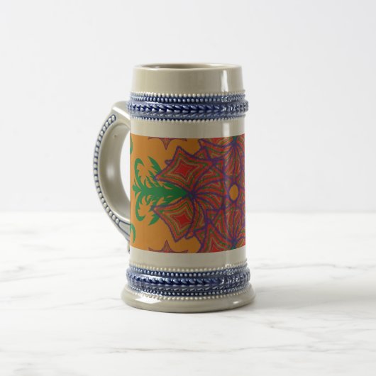 Dancing Galaxy Cosmic Drinkware Pattern Bierpul (Voorkant links)