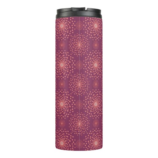 Dancing Galaxy Cosmic Drinkware Pattern Thermosbeker (Achterkant)