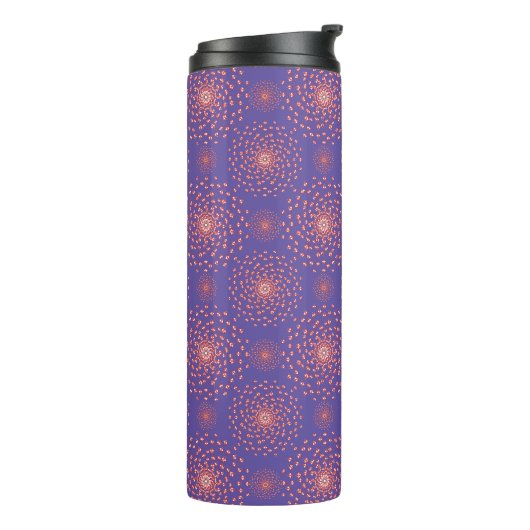 Dancing Galaxy Cosmic Drinkware Pattern Thermosbeker (Gedraaid links)