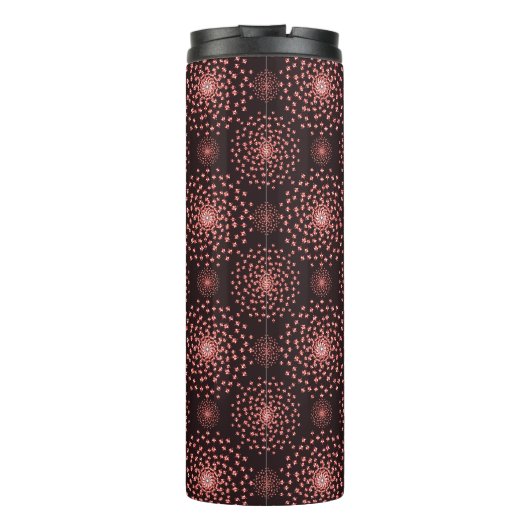 Dancing Galaxy Cosmic Drinkware Pattern Thermosbeker (Achterkant)