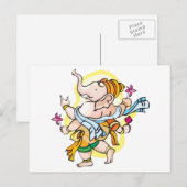Dancing Ganesha Briefkaart (Voorkant / Achterkant)