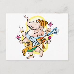 Dancing Ganesha Briefkaart