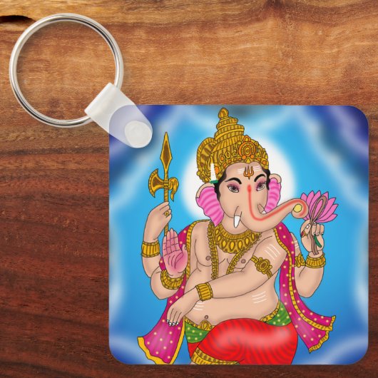 Dancing Ganesha Keychain (Voorkant)