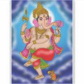 Dancing Ganesha Sticker (Voorkant)