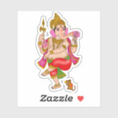 Dancing Ganesha Sticker  (Vel)