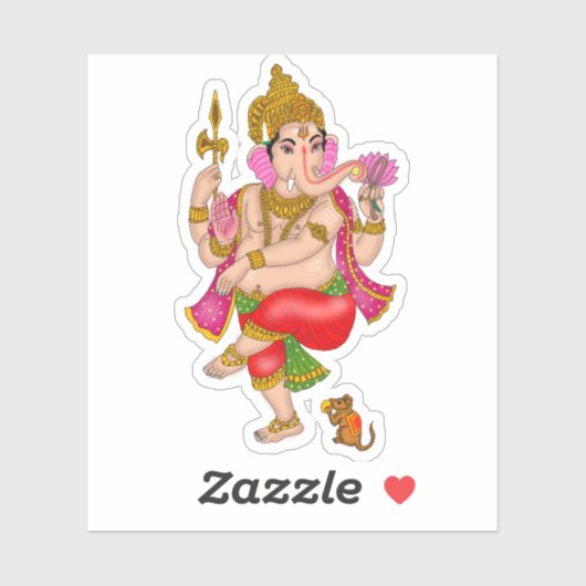 Dancing Ganesha Sticker  (Vel)
