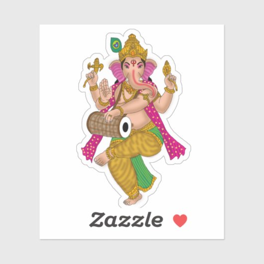 Dancing Ganesha Sticker (Vel)