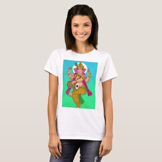 Dancing Ganesha T-Shirt (Voorkant volledig)
