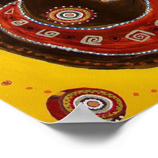 Dancing Gecko Poster (Hoek)