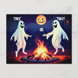 Dancing Ghosts Illustration Briefkaart
