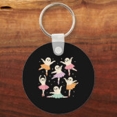 Dancing Ghosts Shirt Vrouwen Sleutelhanger (Voorkant)