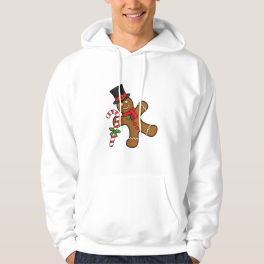 Dancing GingerbrooMan Hoodie (Voorkant)