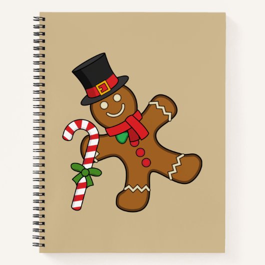 Dancing GingerbrooMan Notitieboek (Voorkant)