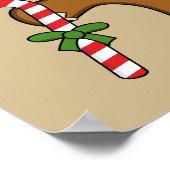 Dancing GingerbrooMan Poster (Hoek)