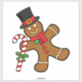 Dancing GingerbrooMan Sticker (Vel)