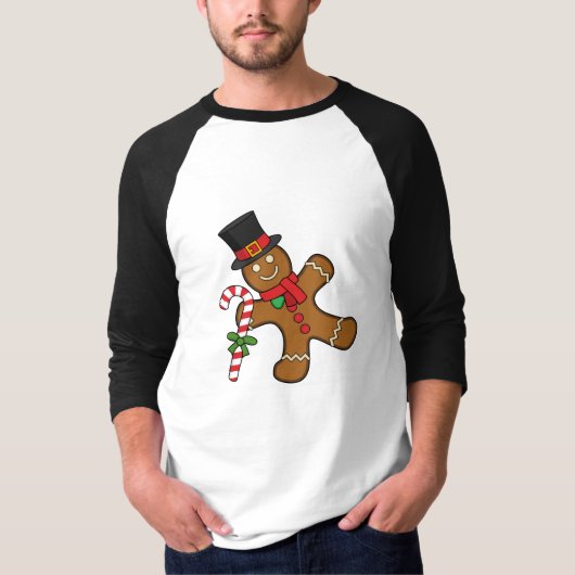 Dancing GingerbrooMan T-shirt (Voorkant)