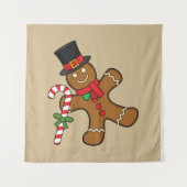Dancing GingerbrooMan Wandkleed (Voorkant)