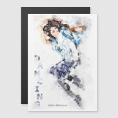 Dancing Girl 2 Magnetische Kaart (Voorkant / Achterkant)