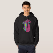 Dancing Girl 80s Colors 1980s Hoodie (Voorkant volledig)