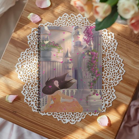 Dancing Girl by the Castle Notebook Notitieboek