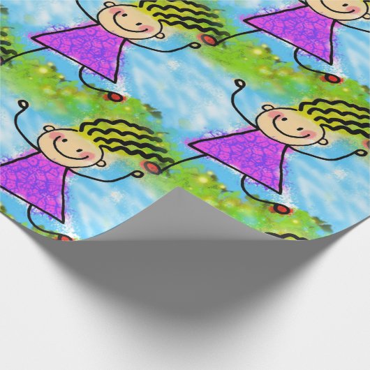 Dancing Girl Cadeaupapier (Hoek)