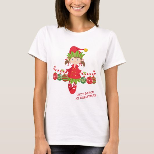 Dancing Girl Elf T-shirt (Voorkant)