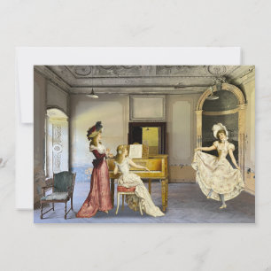 Dancing Girl Flat Holiday Kaart