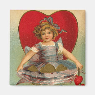 Dancing Girl Heart Valentijn Magneet