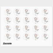 Dancing Girl Ronde Sticker (Vel)